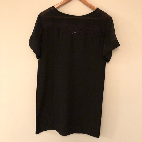 Jessica Simpson black tunic shirt dress. Lace top - Picture 5 of 9